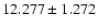 $12.277 \pm 1.272$