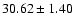 $30.62 \pm 1.40$