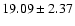 $19.09 \pm 2.37$