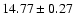 $14.77 \pm 0.27$