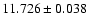 $11.726 \pm 0.038$