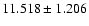 $11.518 \pm 1.206$