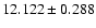 $12.122 \pm 0.288$