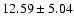 $12.59 \pm 5.04$
