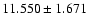 $11.550 \pm 1.671$