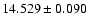 $14.529 \pm 0.090$