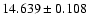 $14.639 \pm 0.108$