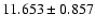 $11.653 \pm 0.857$
