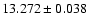 $13.272 \pm 0.038$