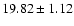 $19.82 \pm 1.12$