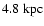 $4.8~{\rm kpc}$