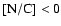 $[{\rm N/C}] < 0$