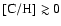 ${\rm [C/H]} \gtrsim 0$