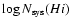 $\log N_{{\rm sys}}(H {\sc i})$
