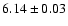 $ 6.14 \pm 0.03$