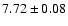 $ 7.72 \pm 0.08$