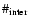 $\char93 _{{\rm inter}}$