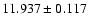 $11.937 \pm 0.117$