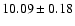 $10.09 \pm 0.18$