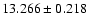 $13.266 \pm 0.218$