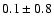 $ 0.1 \pm 0.8$