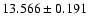 $13.566 \pm 0.191$
