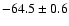 $ -64.5 \pm 0.6$