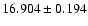 $16.904\pm0.194$