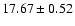 $17.67 \pm 0.52$