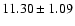 $11.30 \pm 1.09$