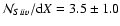 $\mathcal{N}_{Si {\sc iv}}/{\rm d}X = 3.5 \pm 1.0$