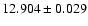 $12.904 \pm 0.029$