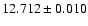 $12.712 \pm 0.010$