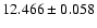 $12.466 \pm 0.058$