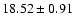 $18.52 \pm 0.91$