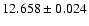 $12.658 \pm 0.024$