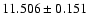 $11.506 \pm 0.151$