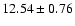 $12.54 \pm 0.76$