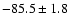 $ -85.5 \pm 1.8$