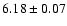 $ 6.18 \pm 0.07$