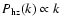 $P_{\rm hz}(k)
\propto k$