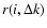 $r(i,\Delta k)$