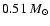 $0.51~M_{\odot}$