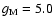 $g_{\rm M} = 5.0$