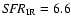 ${\it SFR}_{\rm IR}=6.6$