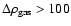 $\Delta \rho_{\rm gas} > 100$