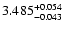 $3.485 ^{\rm +0.054}_{-0.043}$