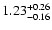 $ 1.23 ^{\rm +0.26}_{-0.16} $