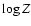 $\log Z$
