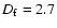 $D_{\rm f}=2.7$